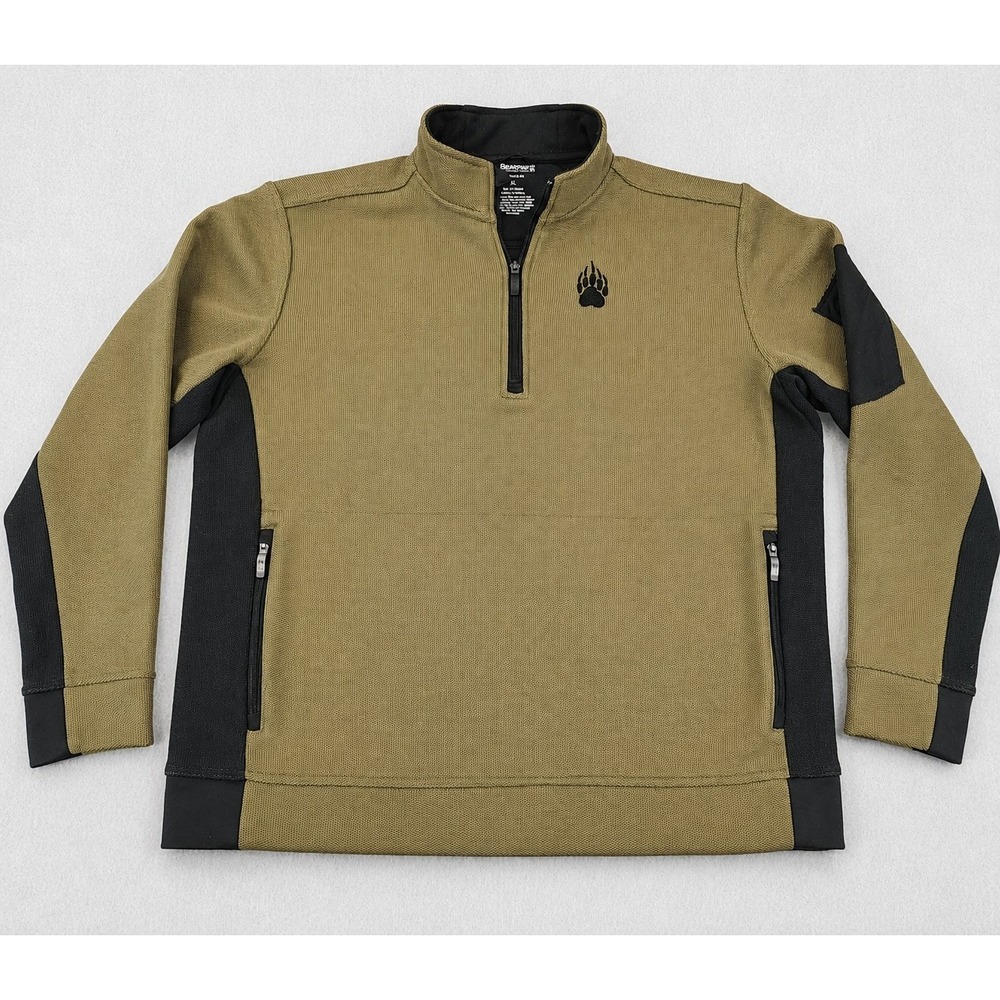 Alaskan Hardgear Duluth Trading GravelTec Fleece 1/4 Zip Pullover XL Olive Green
